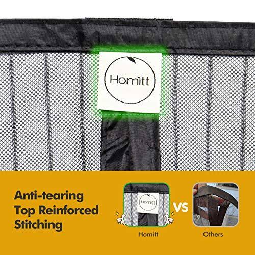 Magnetic Garage Door Screen 9x7ft with Heavy Duty Mesh Curtain I14766