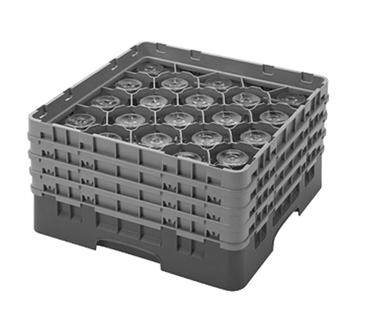 20 Compartments Full-Size Glass Rack with 4 Extenders M2722