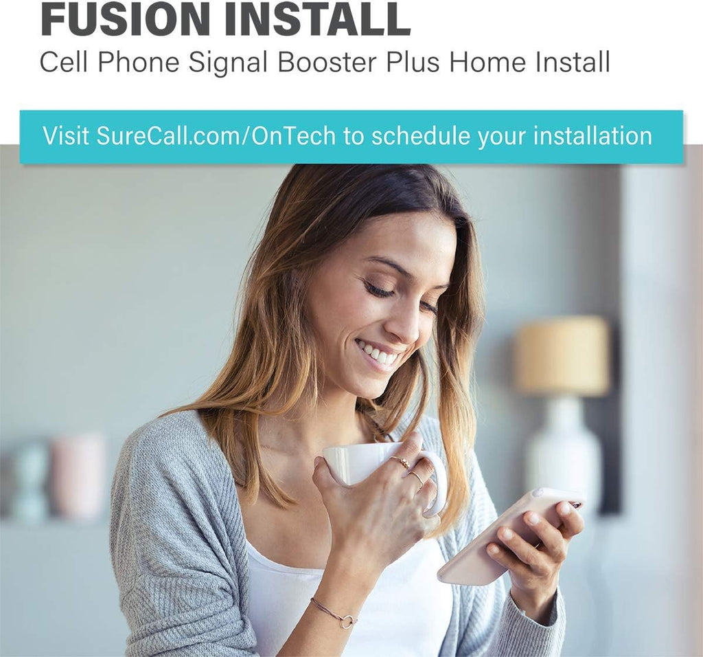 Cell Phone Signal Booster with Pro Installation, Multi-User 4G/5G, All Carriers T25297