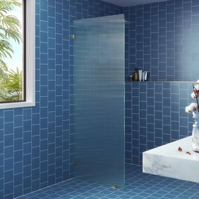 Frameless Fixed Glass Panel Hardware Finish: Gold L747