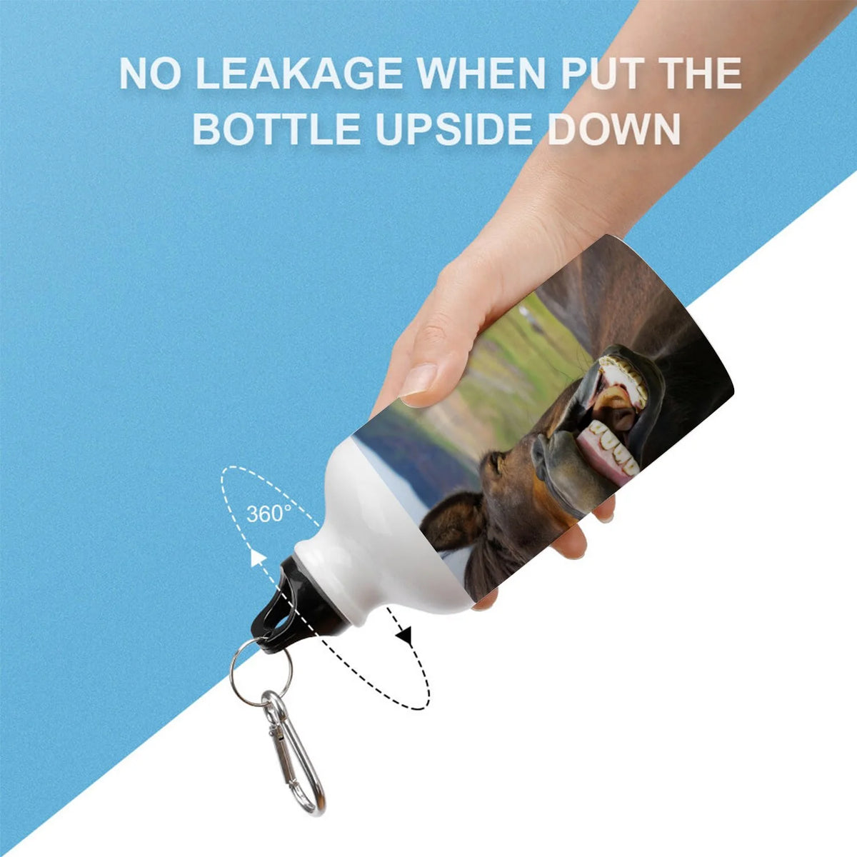 400ml Sport Aluminum Water Bottle with Twist Cap Y5356