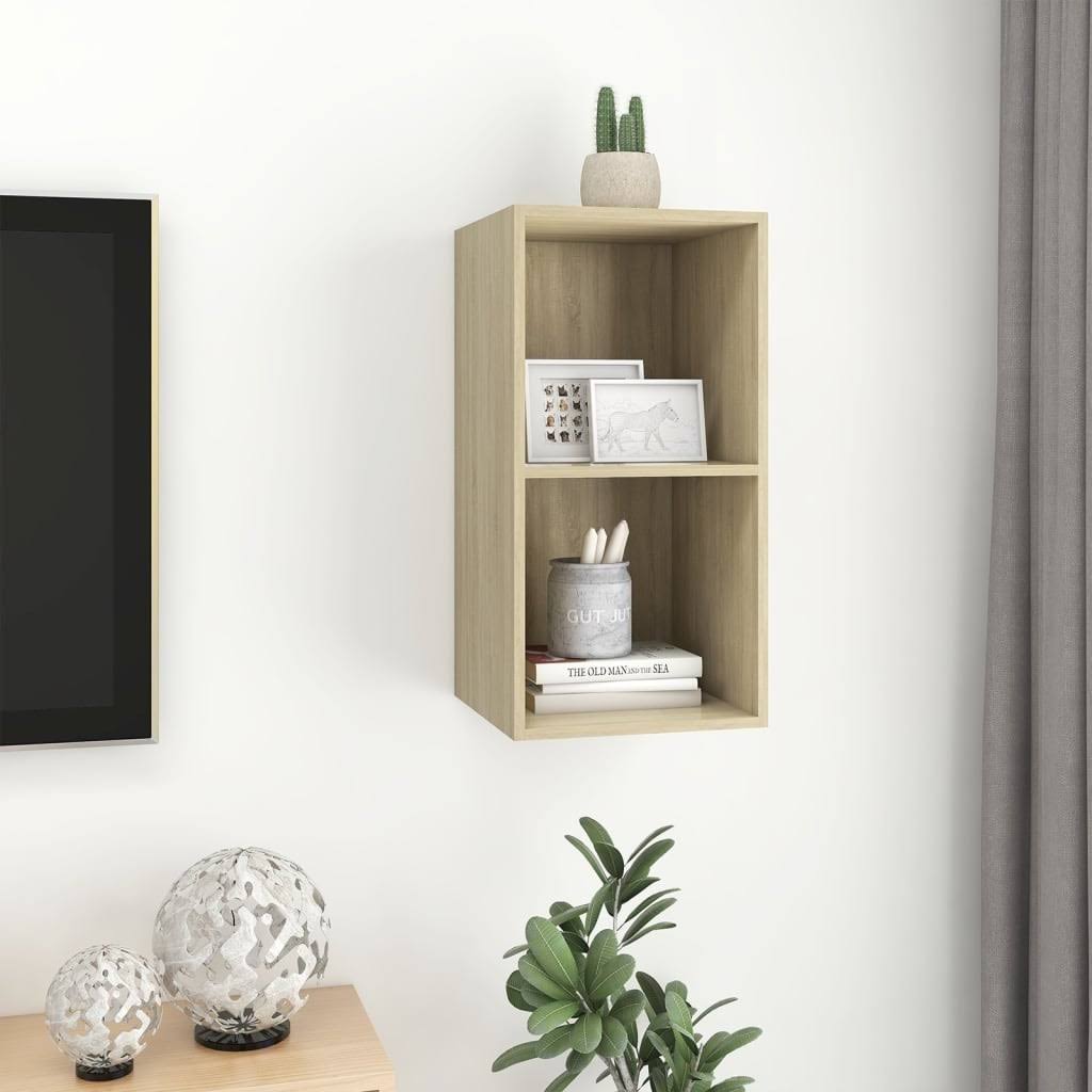 Sonoma Oak Wall-Mounted TV Cabinet Chipboard O6778