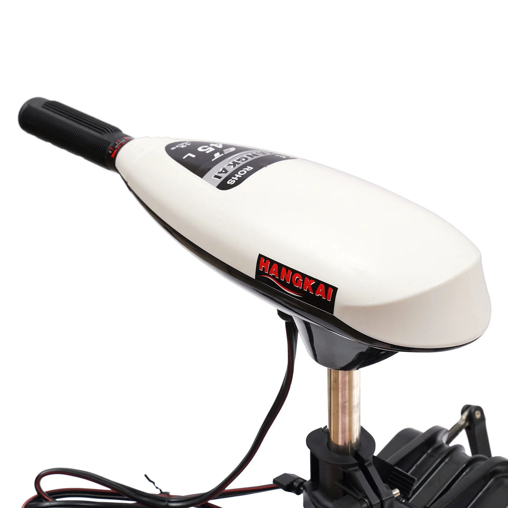45Lbs Electric Outboard Motor 12V 552W Thrust Trolling Boat Engine with Retractable Handle F723