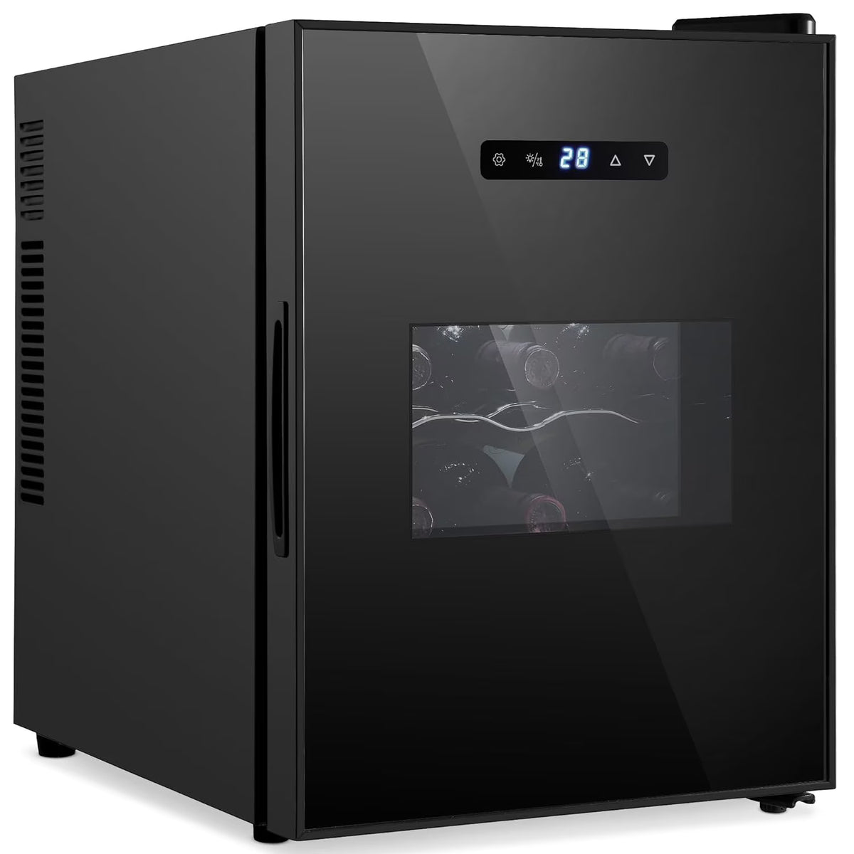 12 Bottle Black Wine Cooler F876