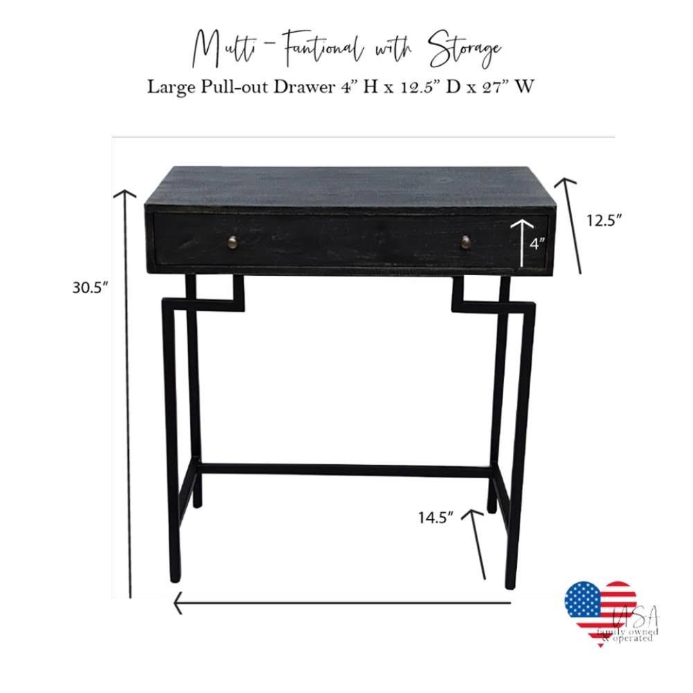 Black Accent Console Table M95029