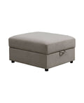 Gray Storage Ottoman I404