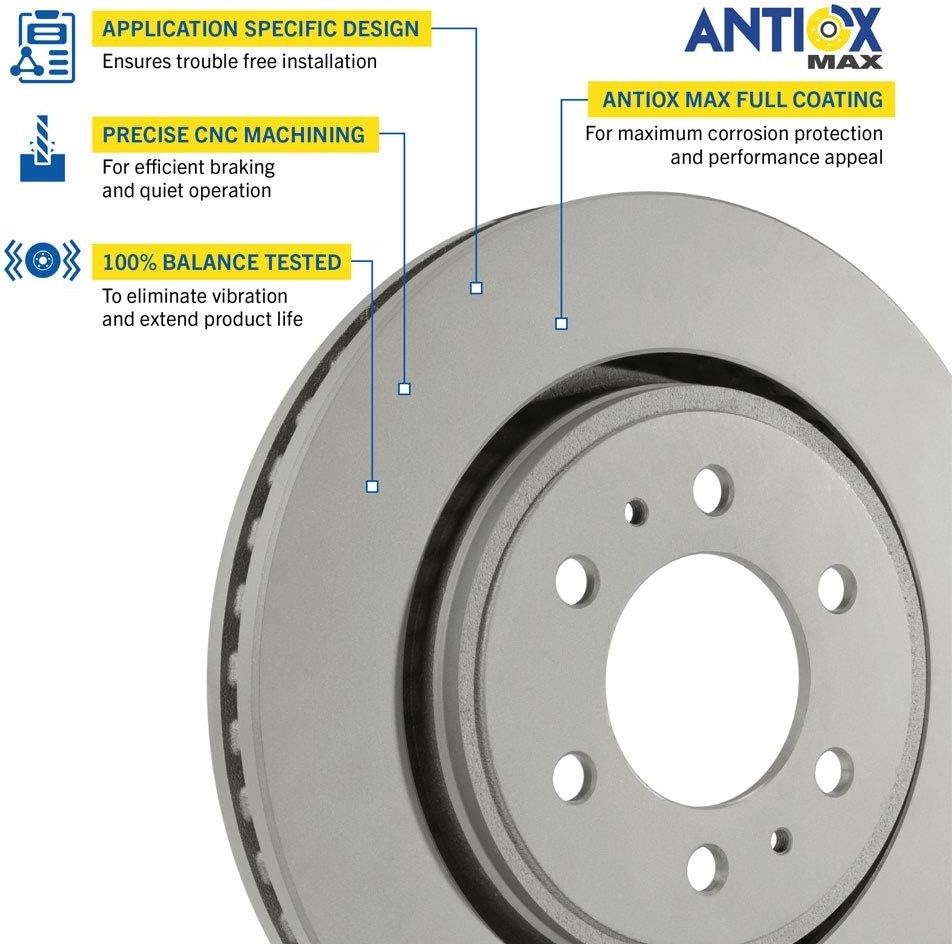 Pack of 2 Rear Brake Rotor I4886