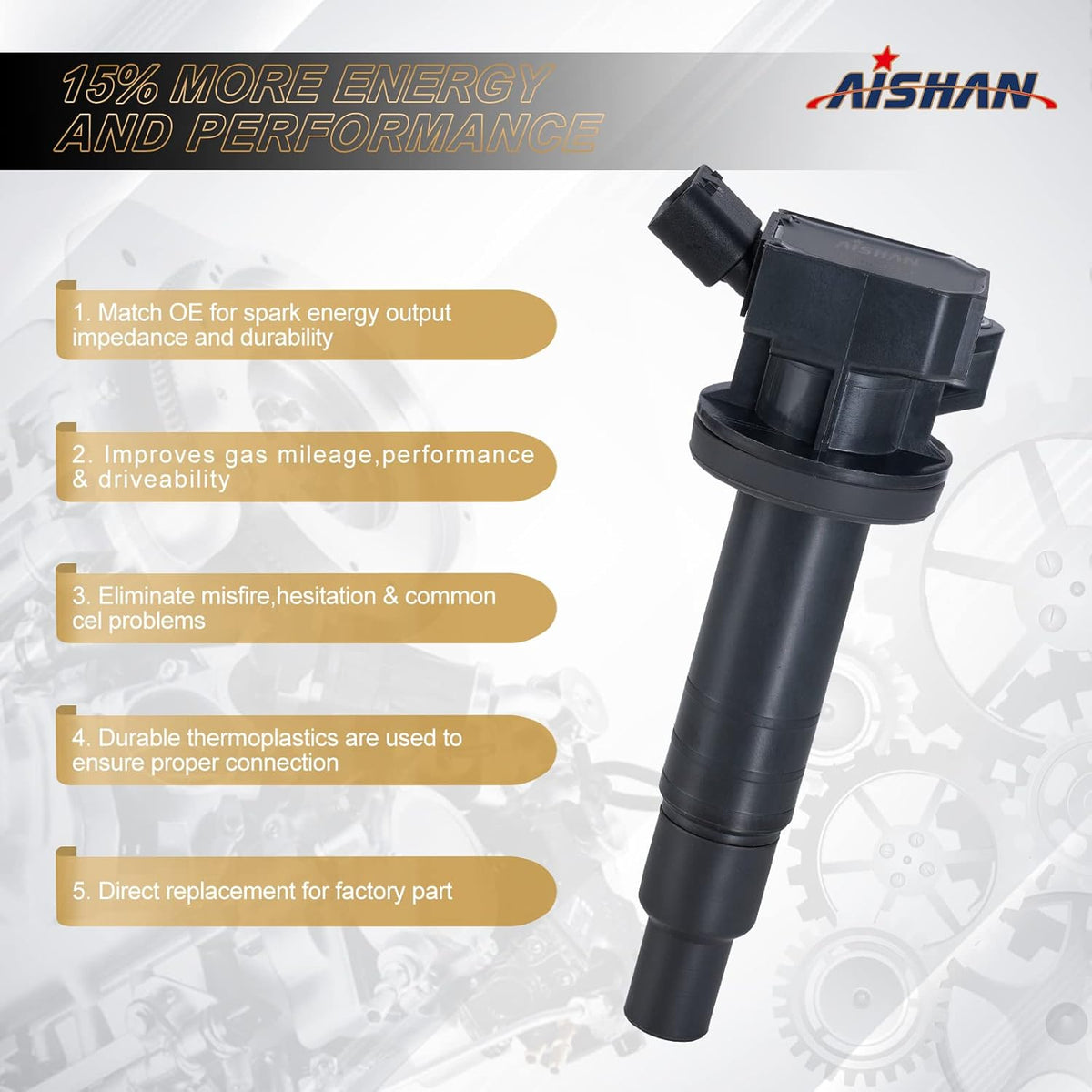 Ignition Coil Pack Set of 4 for L4 1.8L Engine S982667
