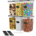 Airtight Food Storage Container Set - 6 Pieces 2.0L - Plastic BPA Free Dishwasher Safe L405