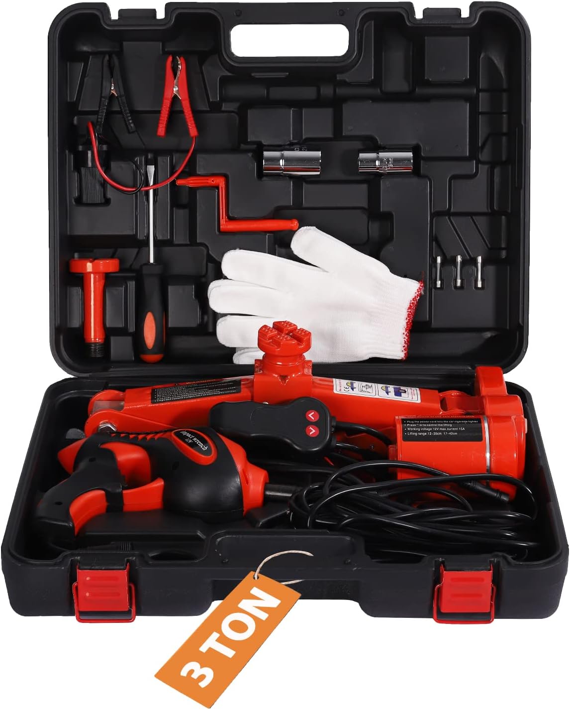 5 Ton 12V Electric Car Jack with Impact Wrench L8481