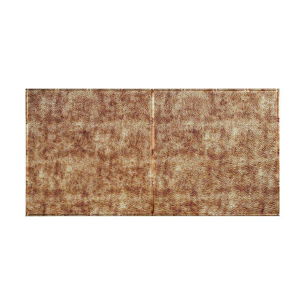 Bermuda Bronze 2ft x 4ft Glue Up Vinyl Ceiling Tile (5 Pack) F517478
