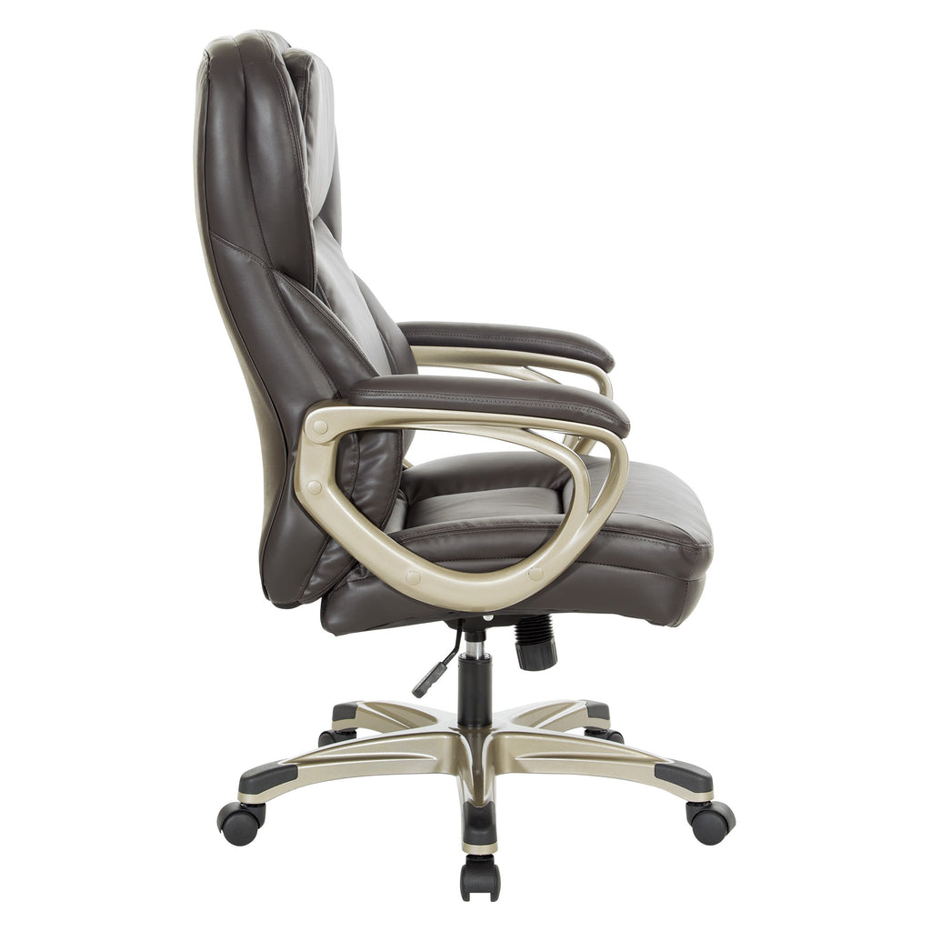 Cream Bonded Leather Executive Office Chair N99423