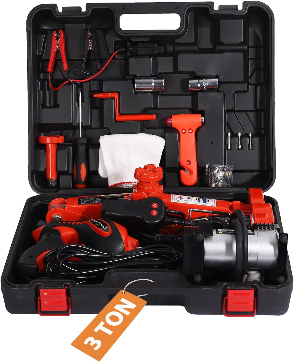5 Ton 12V Electric Car Jack with Impact Wrench L8481