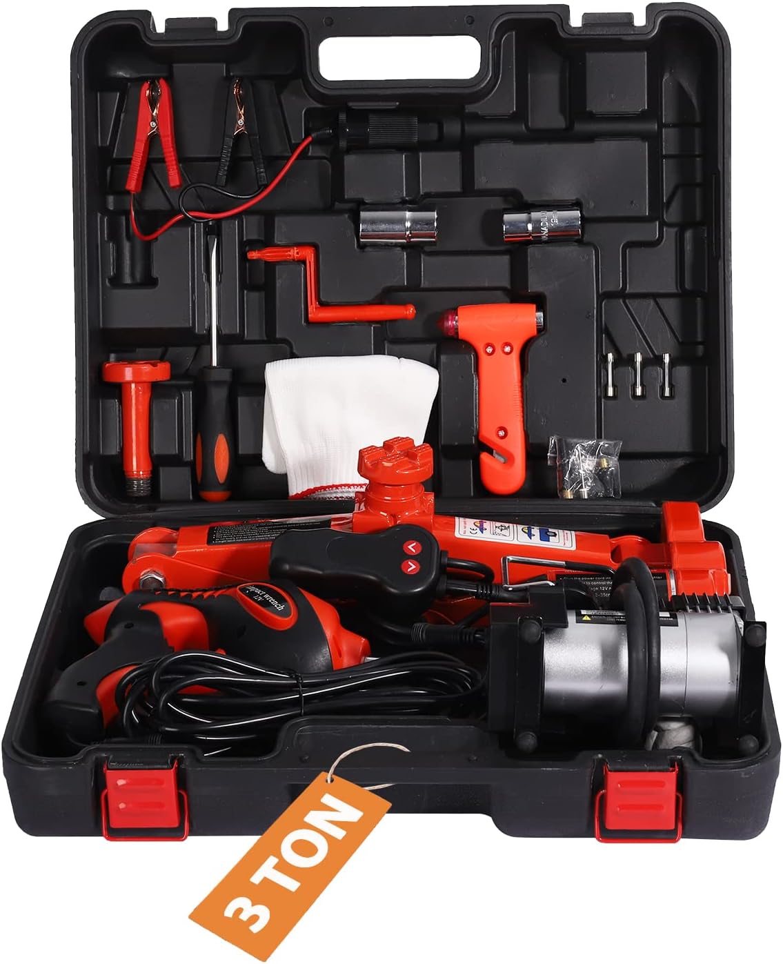 5 Ton 12V Electric Car Jack with Impact Wrench L8481