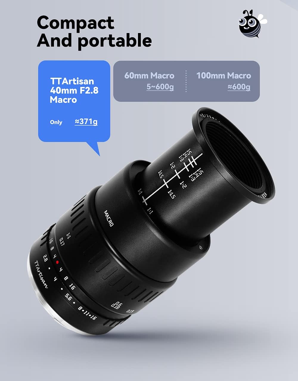 40mm F2.8 Macro Lens APS-C 1:1 Magnification Manual Focus Prime Lens for Fuji X-Mount Camera N454