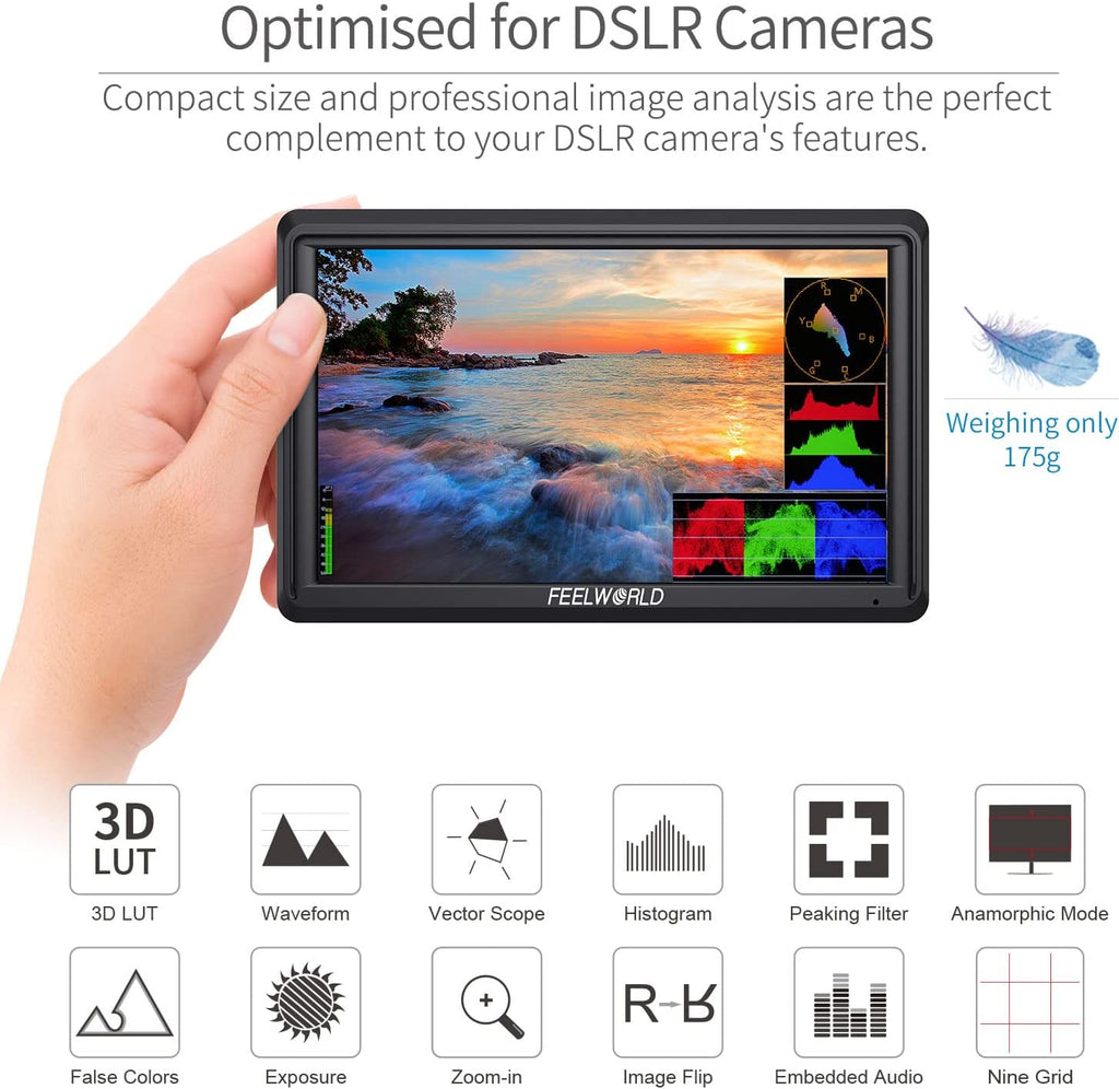 5.5 inch DSLR Camera Field Monitor with 4K HDMI B984394
