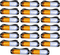 Amber/White Surface Mount Strobe Light Bar (20PCS) Pack of 2 M237