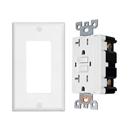 10 Pack Tamper Resistant 20-Amp/125-Volt GFCI Duplex Outlet Receptacle D254124