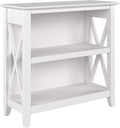Pure White Oak 2 Shelf Bookcase V52691