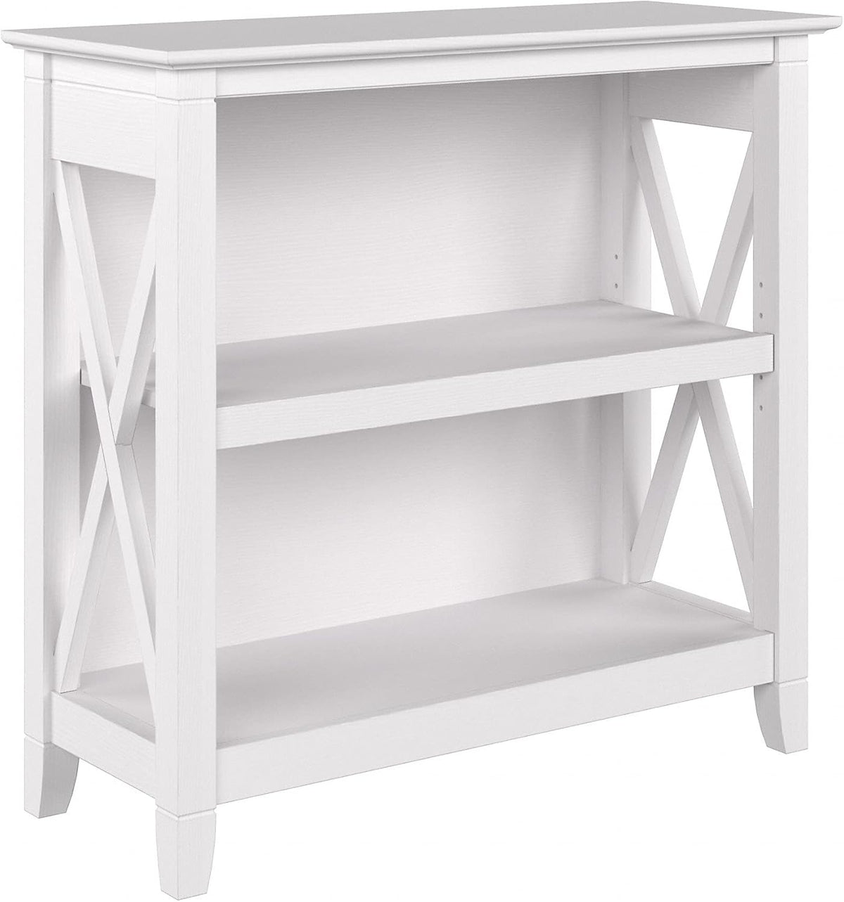 Pure White Oak 2 Shelf Bookcase V52691