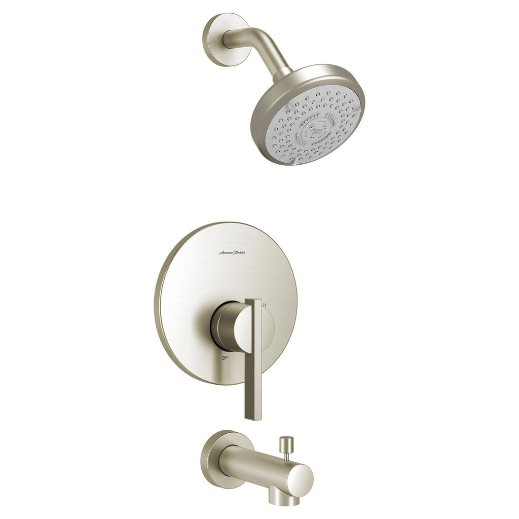 Brushed Nickel Tub and Shower Faucet H620