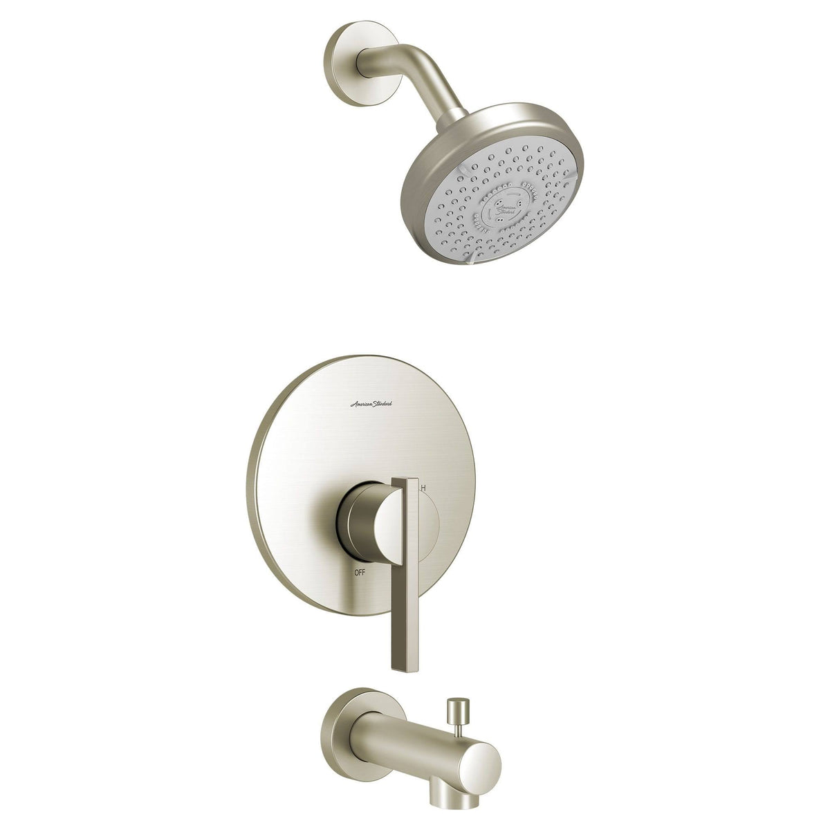 Brushed Nickel Tub and Shower Faucet H620