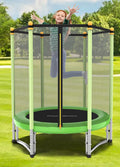55" Kids Trampoline with Safety Enclosure Net C72555