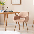 Faux Fur Dining Chairs with Solid Steel Leg Q329771
