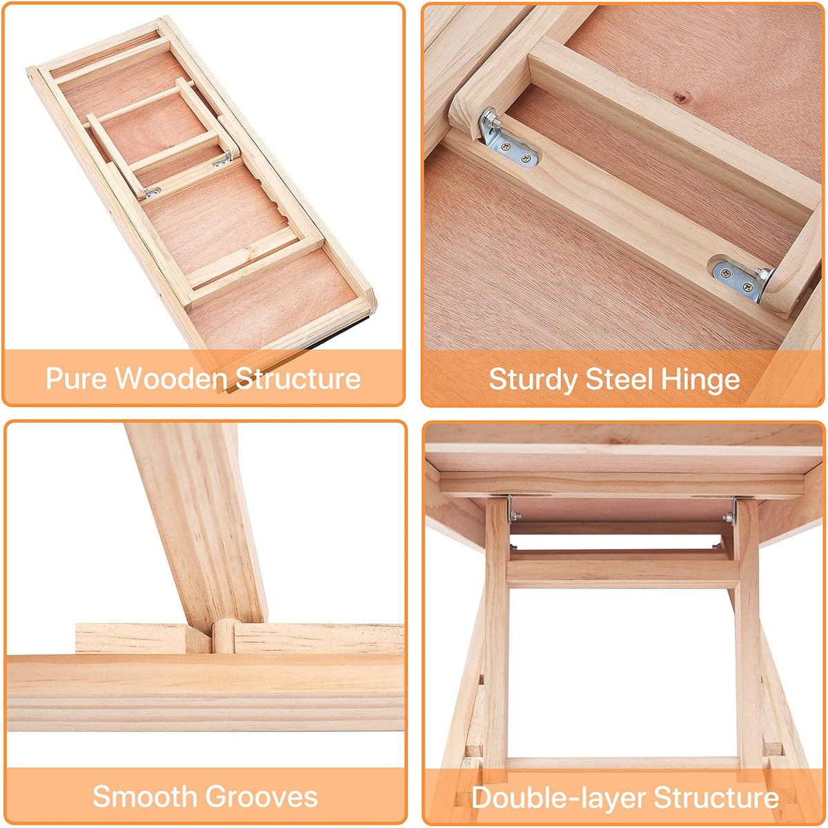 Wooden Adjustable Pet Ramp with Non-Slip Traction Pad, 40 Long B5960