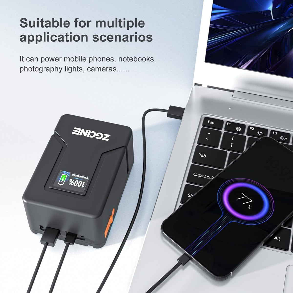 Mini V-Mount Battery 99Wh 14.8V 6800mAh with D-TAP USB-C USB-A Output O523999