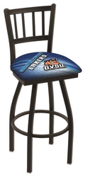 36x22 Black Wrinkle Swivel Bar Stool P7924