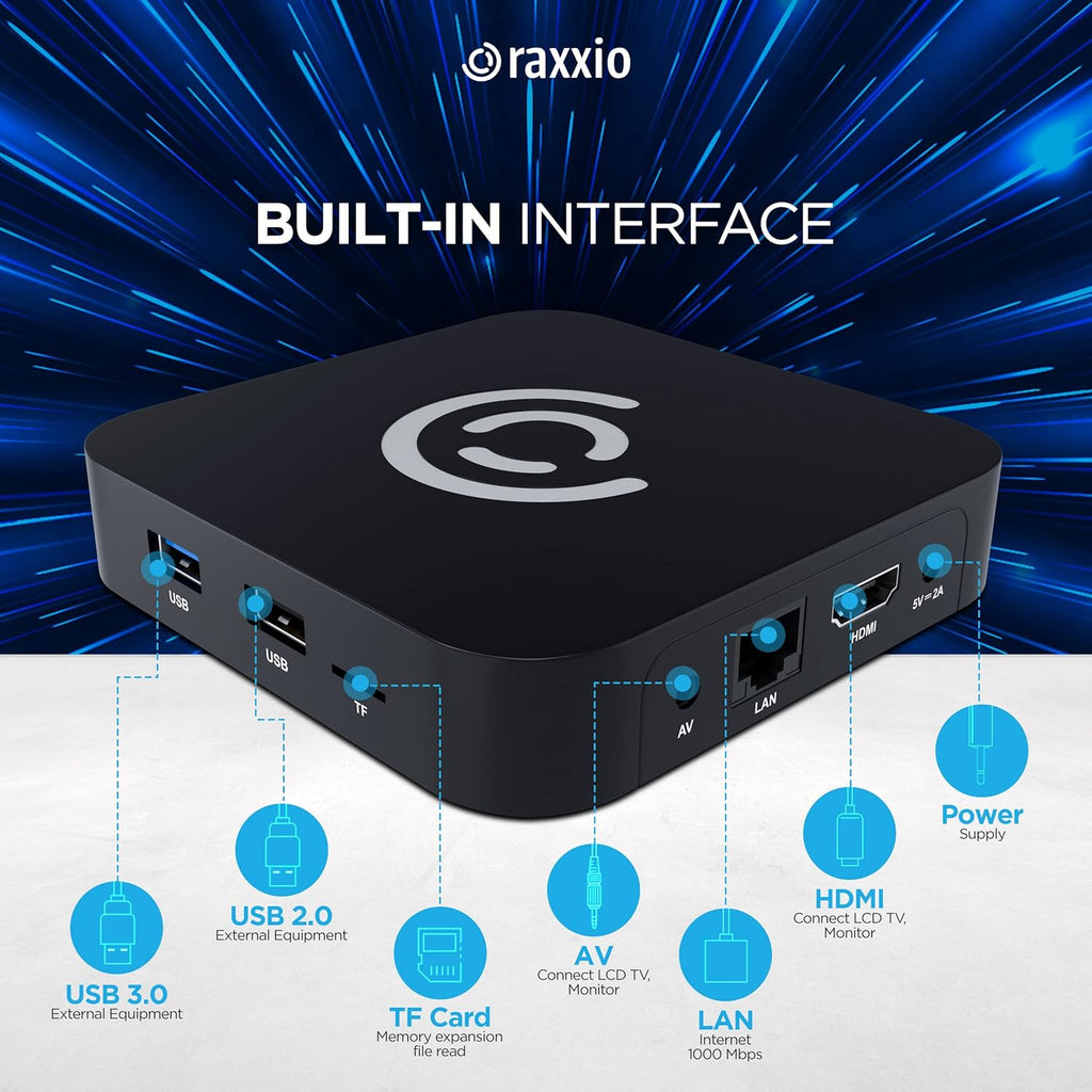 Android TV Box with 4K, 4GB RAM, 64 GB ROM, WiFi, USB 3.0, Bluetooth, HDMI Cable and Remote Control S9564