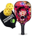 Lightest Elongated Glassfiber Graphite Pickleball Paddle T55646