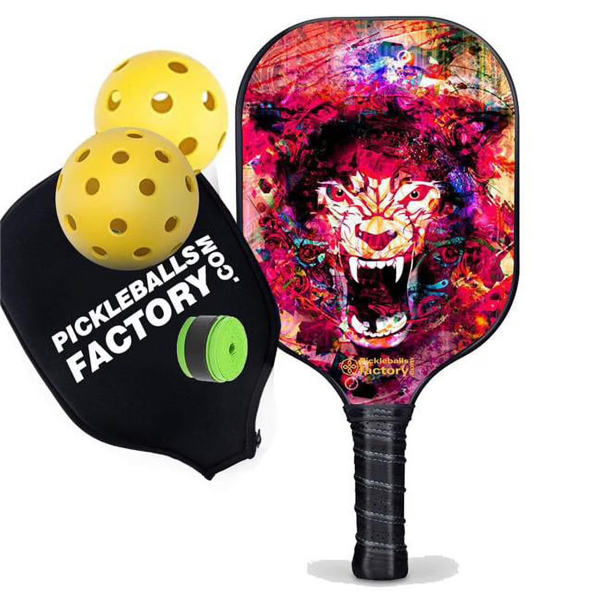 Lightest Elongated Glassfiber Graphite Pickleball Paddle T55646