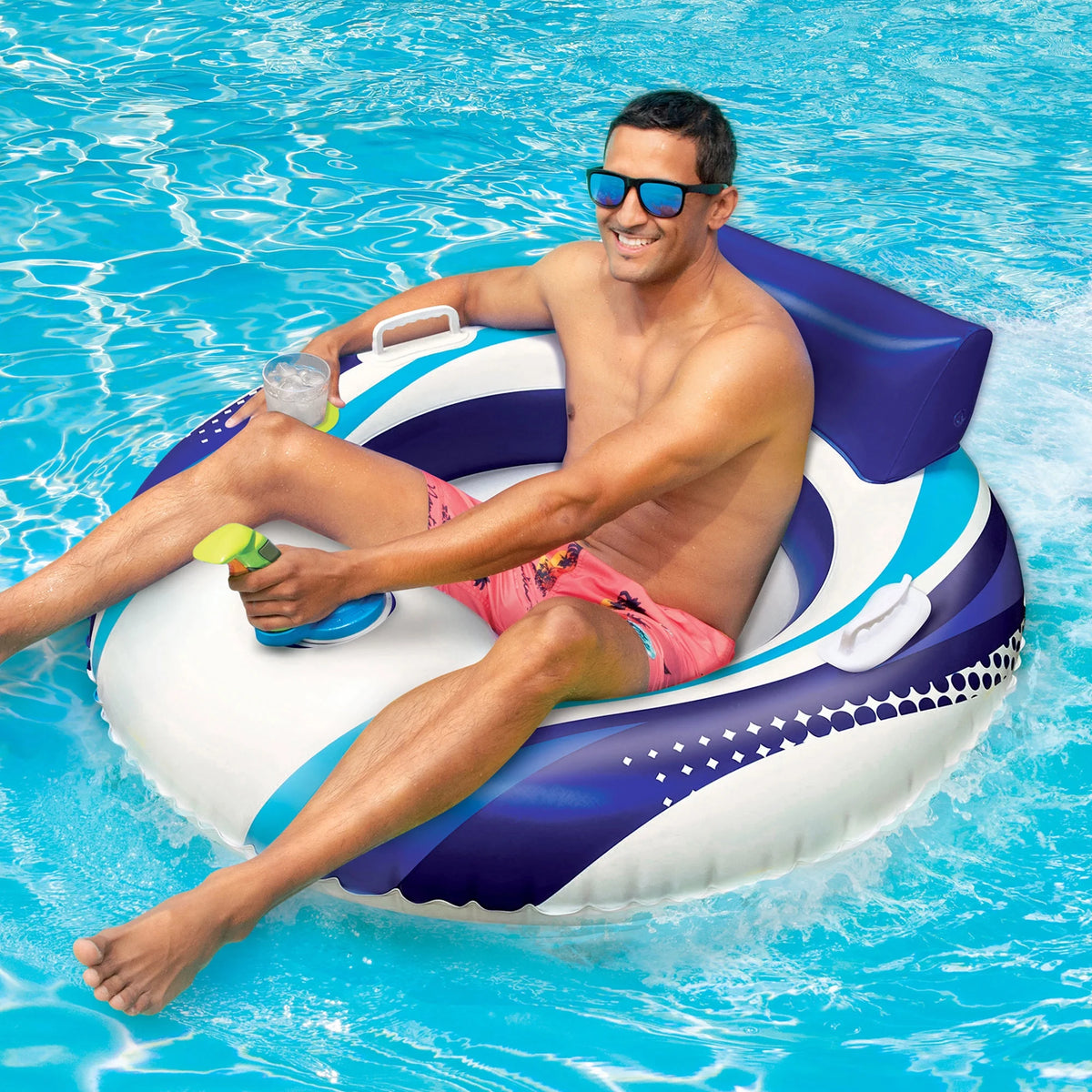 Motorized Battery Powered Inflatable Pool Water Float S532