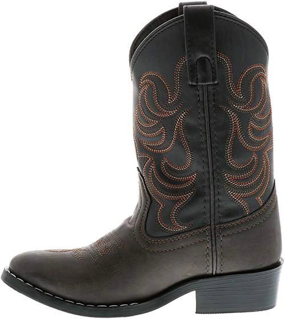 Brown/Black Western Cowboy Boots D90131