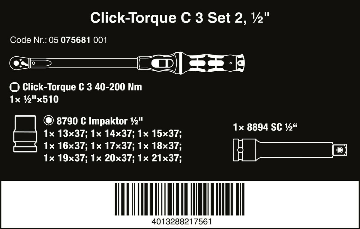 11 Piece Torque Screwdriver Set S822205