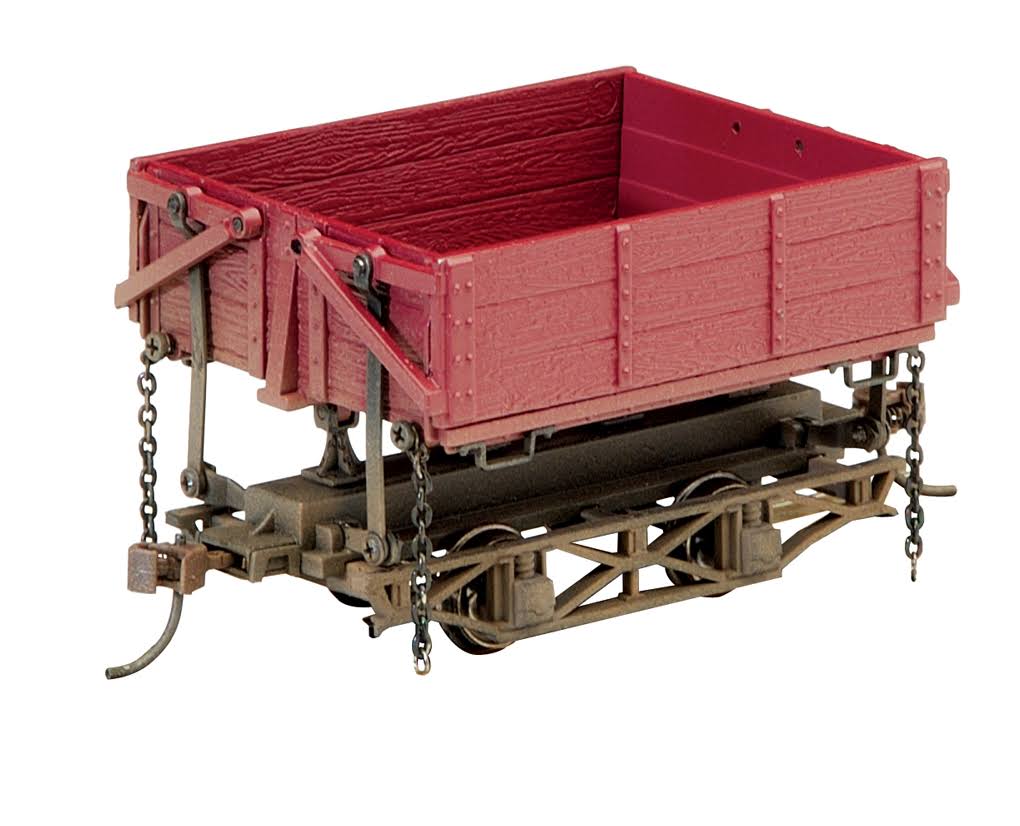 On30 Wood Side Dump Car, Red (3) P111