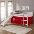 Twin Louver Low Loft White w/Red Tent Slide M2963