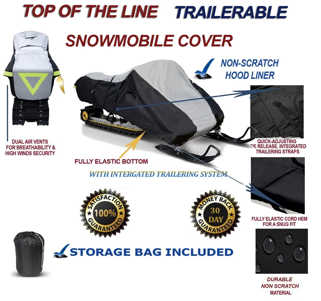 600D Snowmobile Travel and Storage Cover Q4378