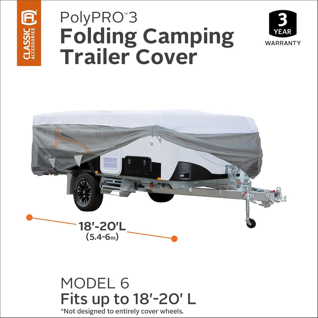 Grey Pop-Up Camper Trailer Cover U2017