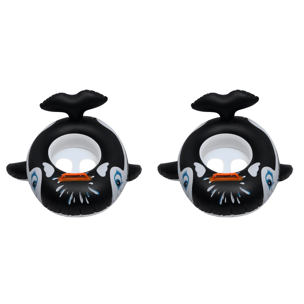 2 pcs Baby Seat Swim Ring Whale Design Pool Toys S721092