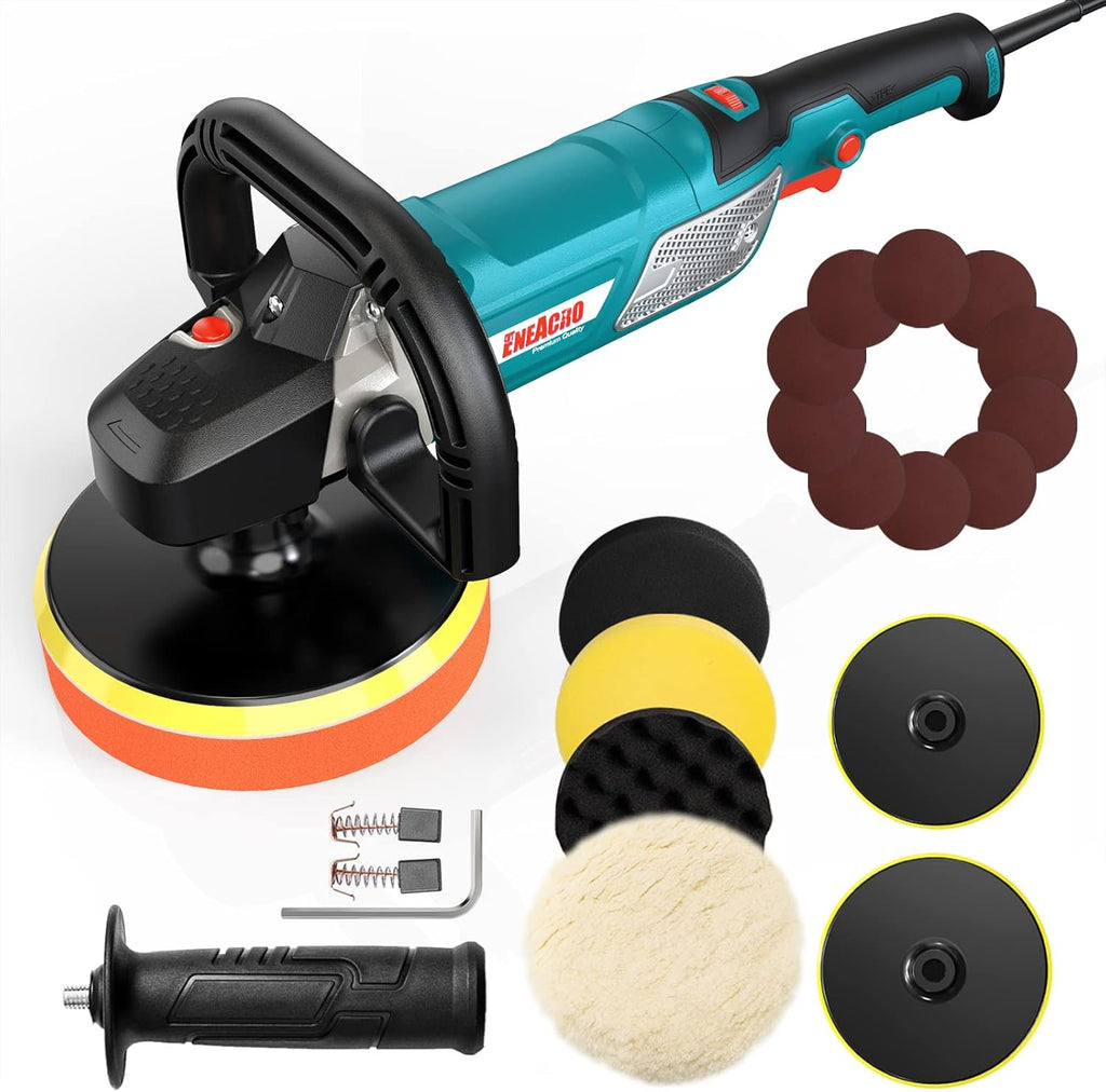 12 Amp 6-inch/7-inch Variable Speed Car Polisher, Pack of 2 V753
