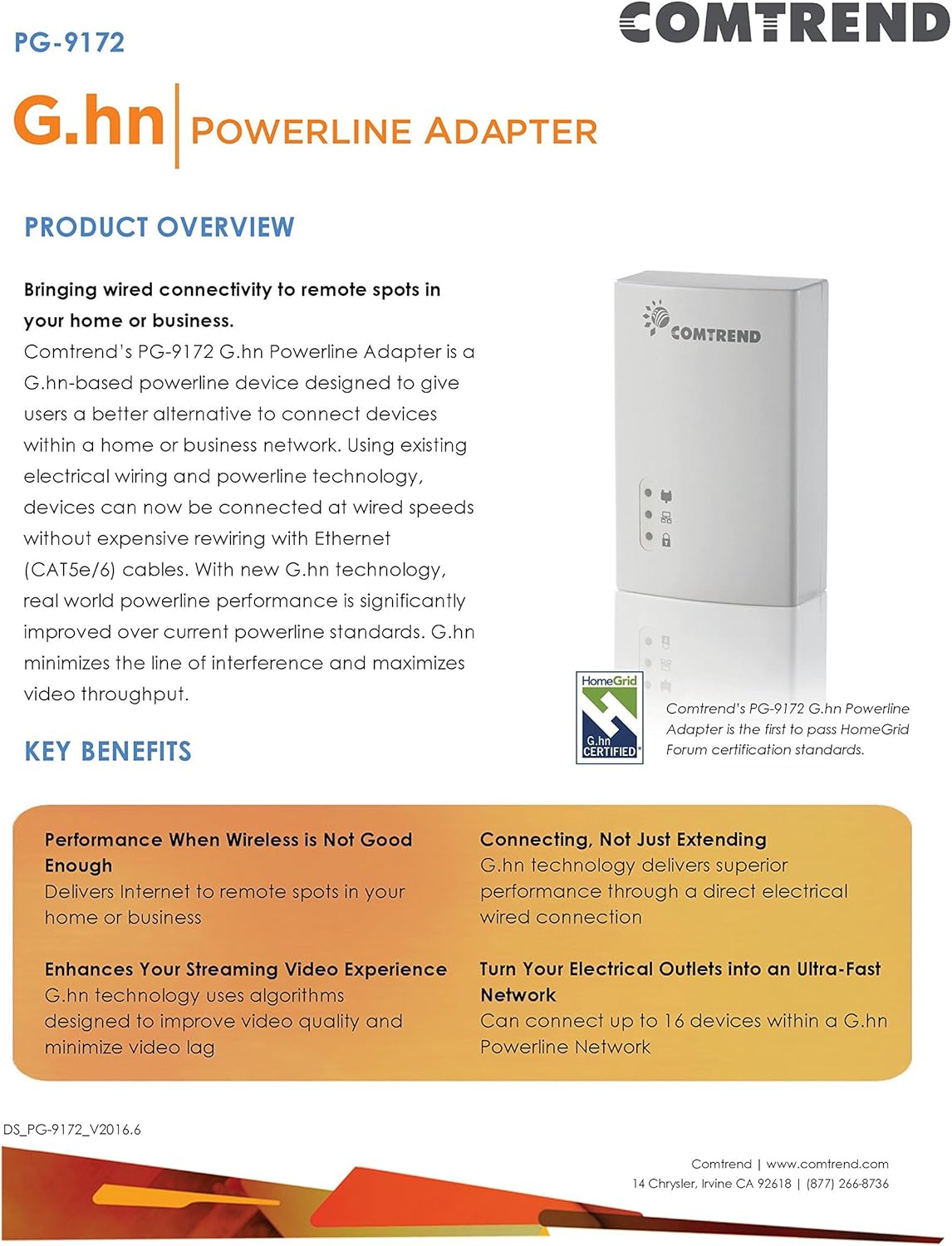 G.hn 1.2 Gbps Powerline with WiFi Combo Kit Z662925
