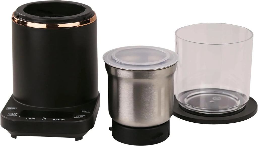 Electric Coffee Grinder with Weighing and Timing Q888