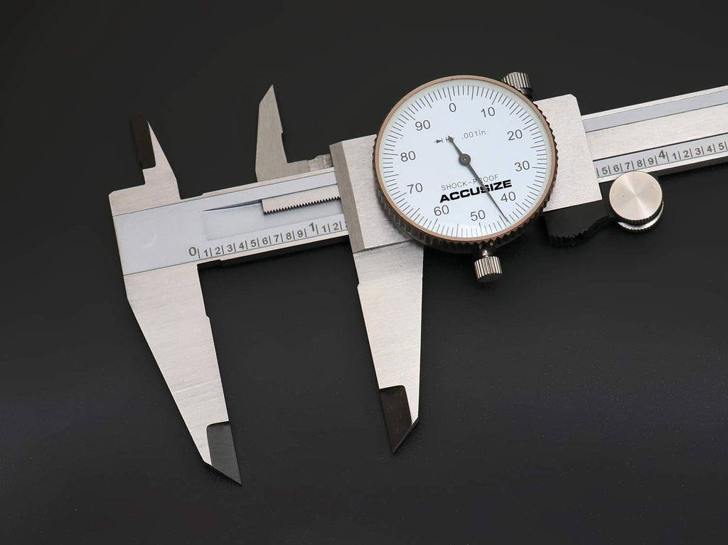 0-8'' by 0.001'' Precision Dial Caliper, Stainless Steel H105572