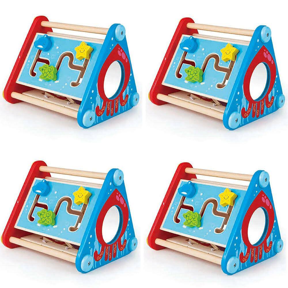 Wooden Baby Toddler Activity Building Box Toy (4 Pack) X572799