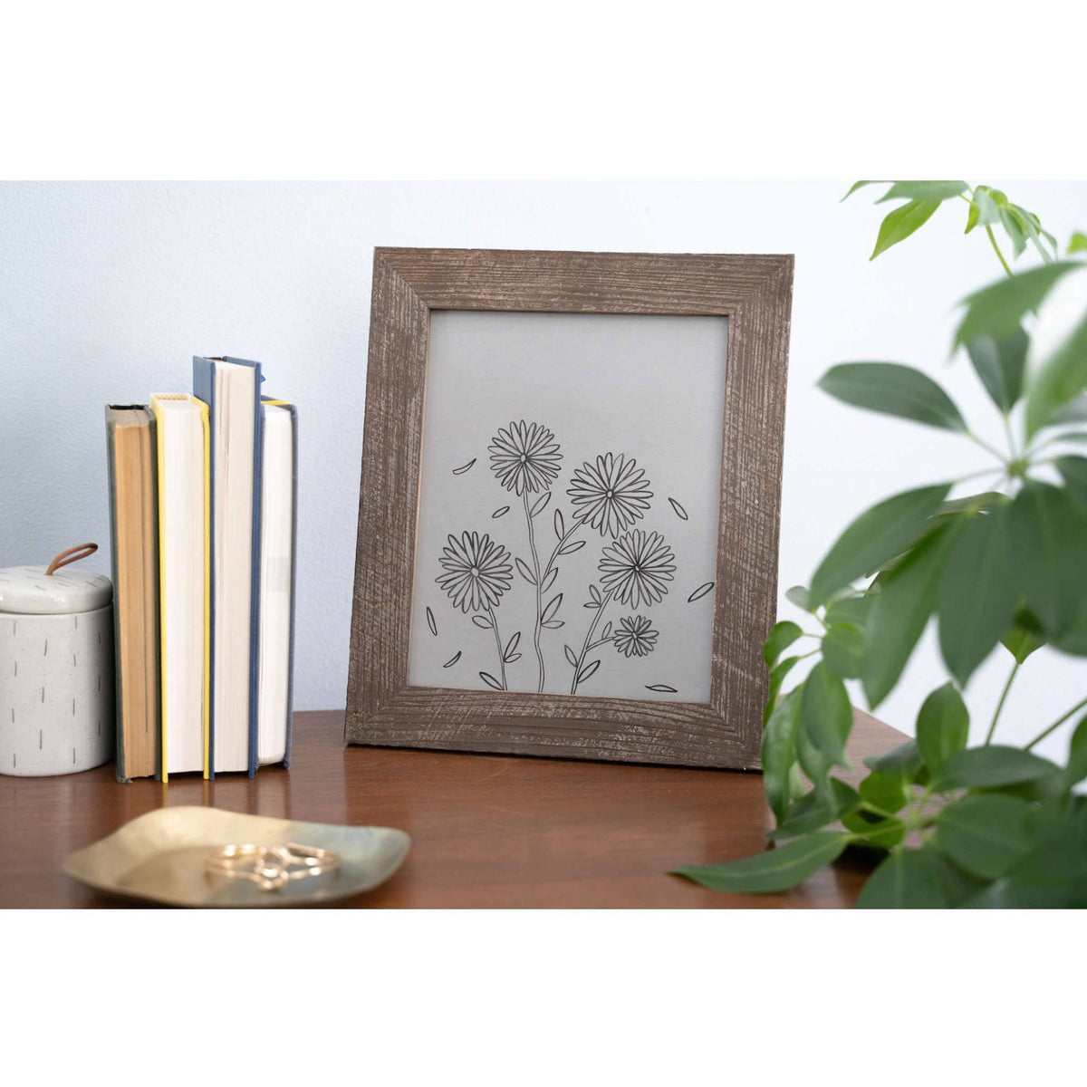Rustic Farmhouse Espresso Wood Frame Q104212