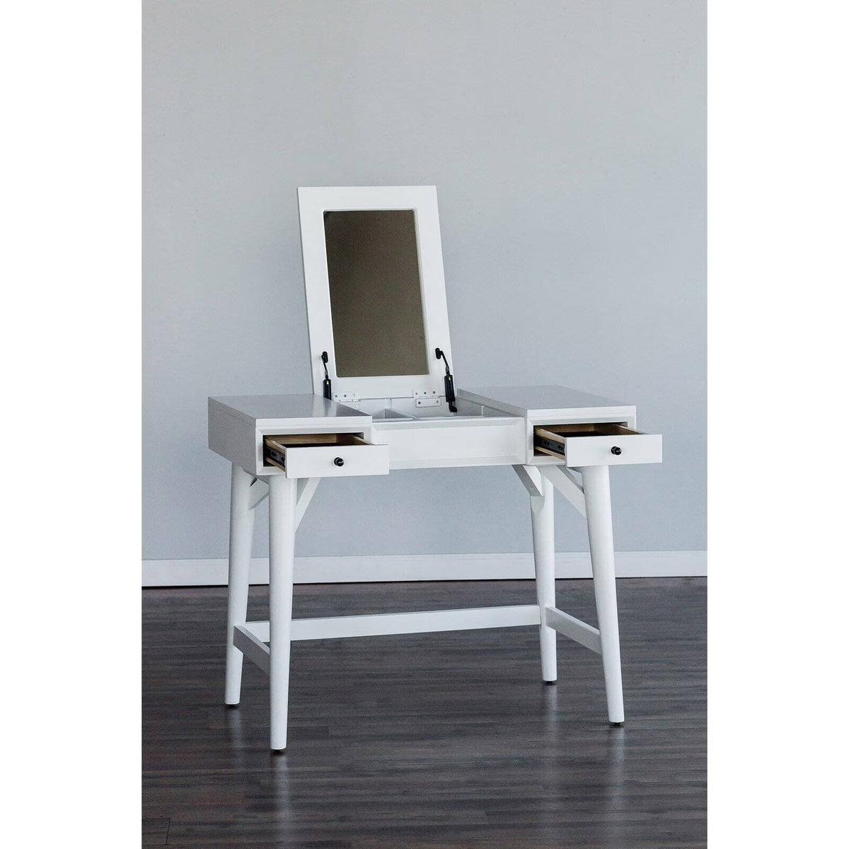 White Bedroom Vanity P508