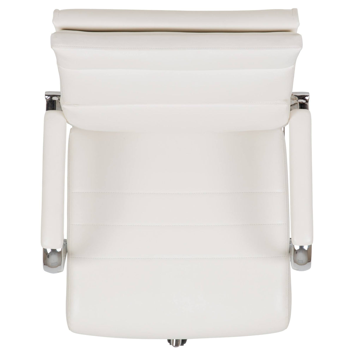 White LeatherSoft High Back Executive Swivel Office Chair P504